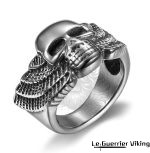 Bague Ailée de Valkyrie en Acier