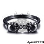 Bague Baiser de Skull en Acier