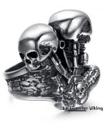 Bague Crâne De Biker
