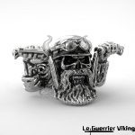 Bague Crâne De Biker – Acier