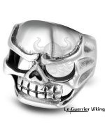Bague Crâne Démoniaque en Acier