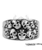 Bague Crâne Éternel en Acier