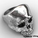 Bague Crâne de Berserker en Acier
