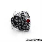 Bague Crâne et Flammes