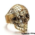 Bague Skull Odin en Acier