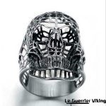 Bague Skull Odin en Acier