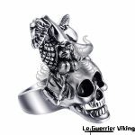 Bague Skull des Valkyries en Acier