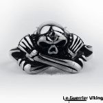 Bague Squelettique de Loki en Acier