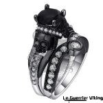 Bague Tête de Mort Éclipse Noire