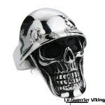 Bague Tête de Mort Helheim en Acier