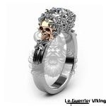 Bague Tête de Mort Ombre et Lumière