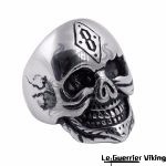 Bague Tête de Mort Runique
