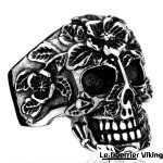 Bague Valkyrie Floral en Acier