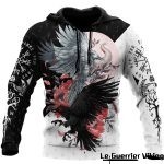 Sweat-shirt viking avec aigle d’Odin