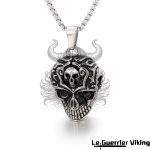 Collier Crâne Esprit Gothique - Acier