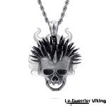 Collier Crâne Rebelle - Acier