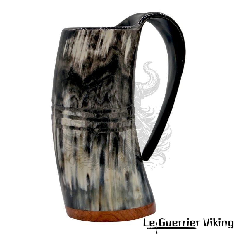 Chope à Boire Viking En Corne De Bœuf
