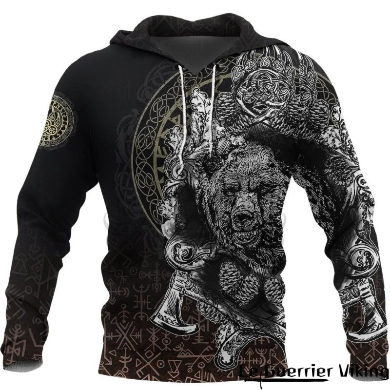 Sweat-shirt viking esprit de l'ours berserker