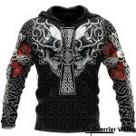 Sweat-shirt viking à crânes entrelacés