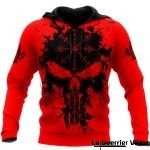 Sweat-shirt tête de mort et runes guerrières