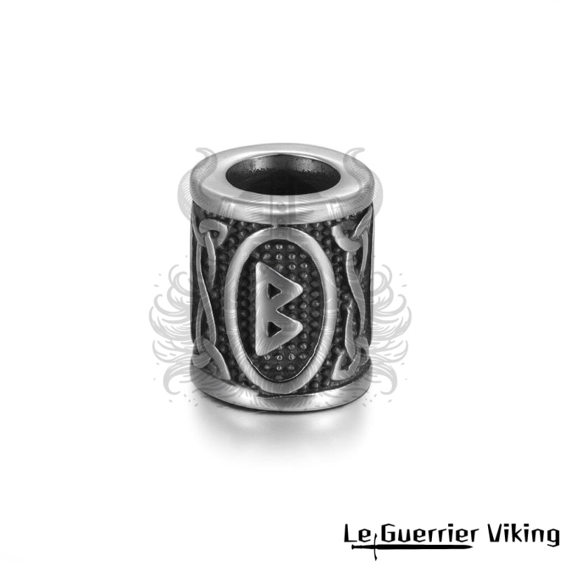 Perle En Acier Rune Berkana Viking Shop