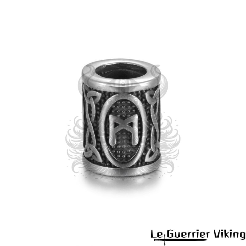 Perle En Acier Rune Mannaz Viking Shop