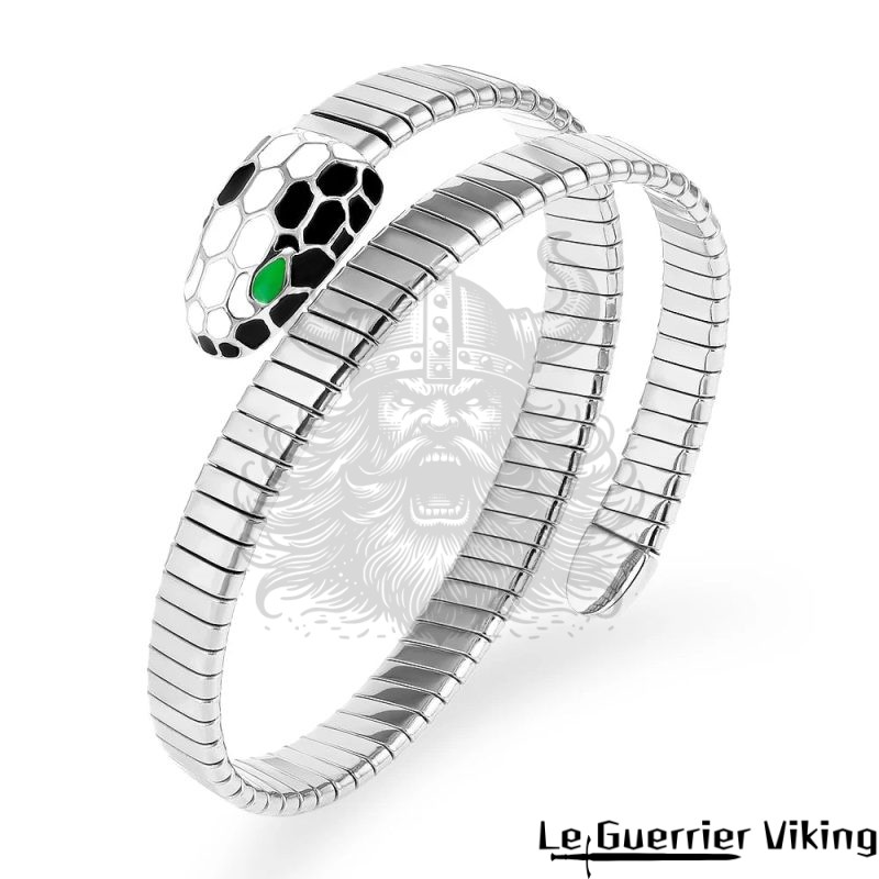 Bracelet Serpent Givre de Nuit