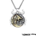 Collier Viking Loup Fenrir Et Lune Viking Shop