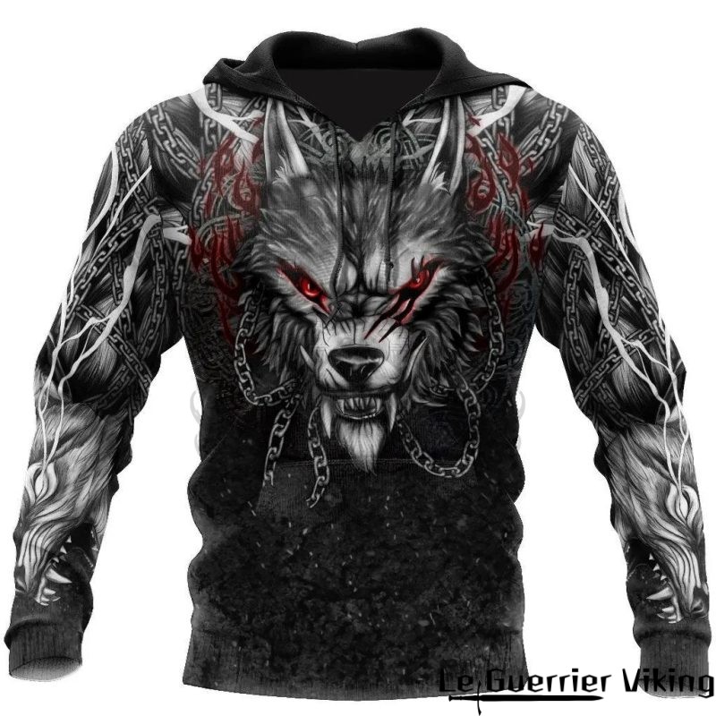Sweat-shirt viking Loup Alpha