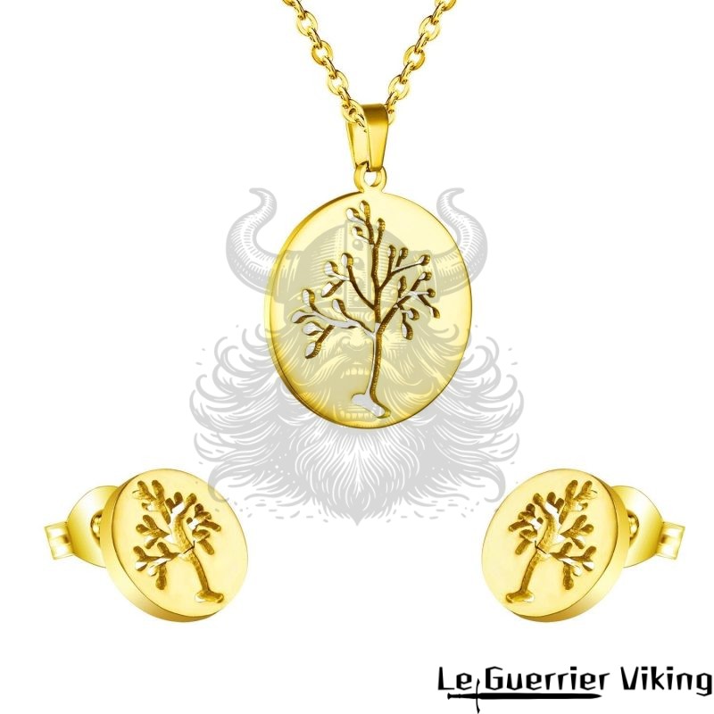 Collier & Boucles D'oreilles Viking Arbre De Vie Viking Shop