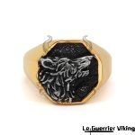 Bague Viking Gravure Loup Viking Shop