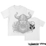 T-shirt Viking Valhalla Et Tête de Mort