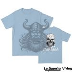 T-shirt Viking Valhalla Et Tête de Mort