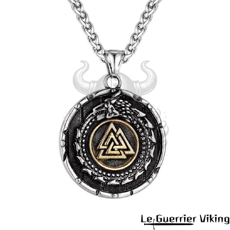 Collier Viking Serpent Et Valknut Viking Shop