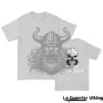 T-shirt Viking Valhalla Et Tête de Mort