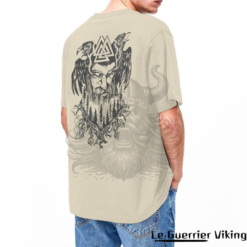 T-shirt Viking Odin Et Valknut