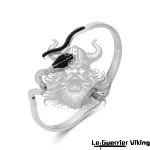 Bracelet Argenté Serpent de Minuit