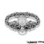 Bracelet Viking Têtes De Loup Fenrir Viking Shop