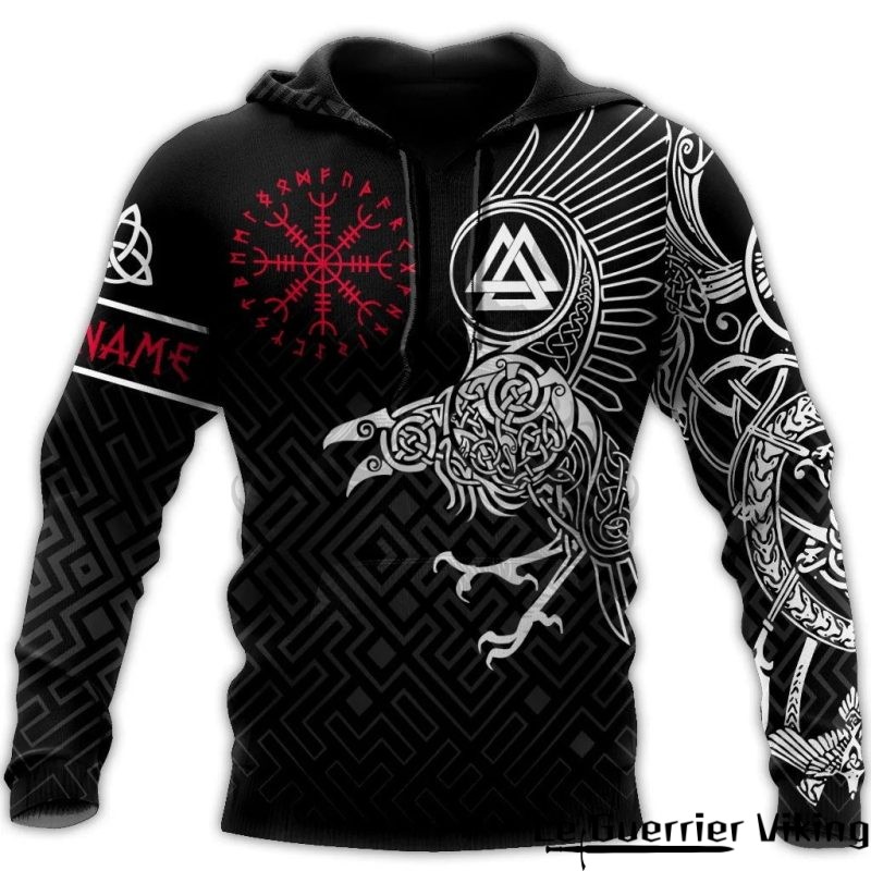 Sweat-shirt viking avec runes nordiques