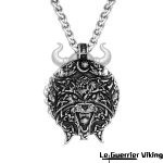 Collier Viking Loup Fenrir Hurlant