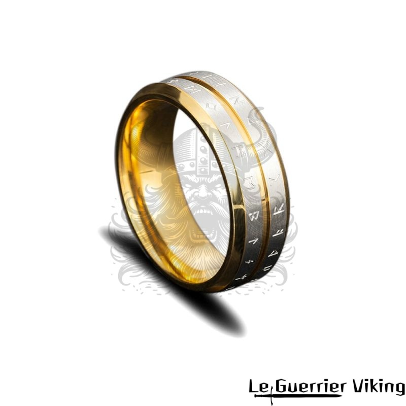 Bague Viking Doubles Runes Viking Shop