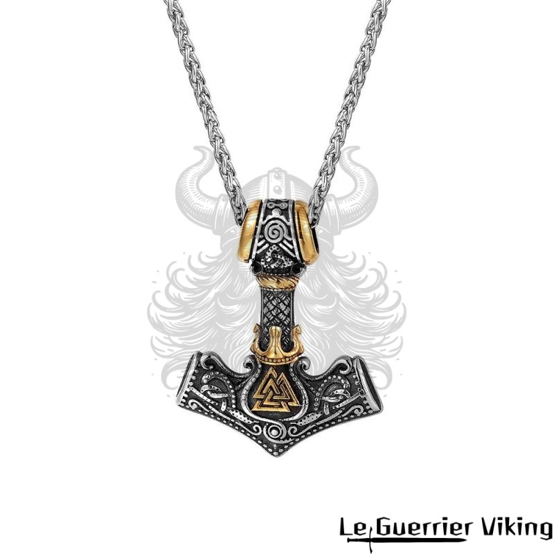 Collier Viking Marteau De Thor Et Valknut Viking Shop
