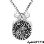Collier VikingLoup Hurlant Et Runes Viking Shop