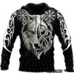 Sweat-shirt Viking Loup des Runes