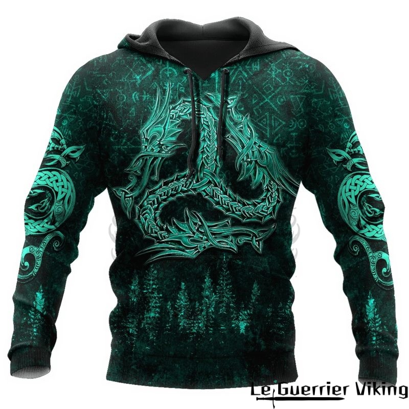 Sweat-shirt viking de la forêt enchantée