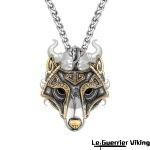 Collier Viking Tête de Fenrir viking shop