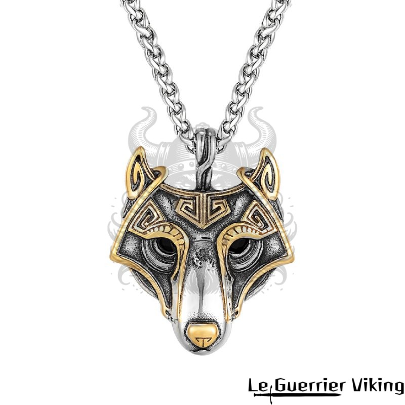 Collier Viking Tête de Fenrir viking shop