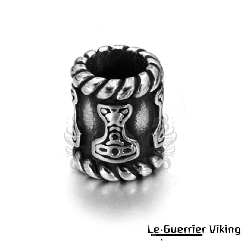 Perle En Acier Rune Mjolnir Viking Shop