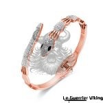 Bracelet Or Rose Éclat Serpent Cristallin
