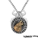Collier VikingLoup Hurlant Et Runes Viking Shop